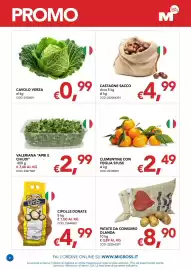Volantino Migross Supermercati e Market Pagina 8: Clementine con foglia sfuse €2,49, Patate da consumo Olanda €8,90
