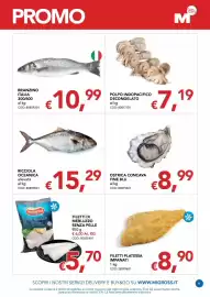 Volantino Migross Supermercati e Market Pagina 9: Polpo indopacifico decongelato €7,19, Ricciola oceanica allevata €15,29