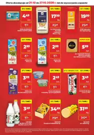 API MARKET gazetka tydzień 43 Strona 4: Mleko świeże Łaciate 3,2% €3,49, Ser mozzarella blok OSM Hajnówka €17,99