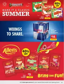 Spar catalogue week 43 Page 13: Arnott's Shapes €2,25, Allen's Lollies €3,00