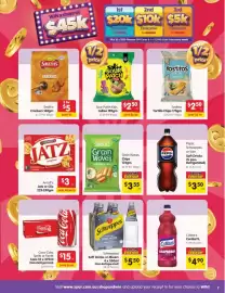 Spar catalogue week 43 Page 7: Sunbites Grain Waves €3,55, Schweppes Soft Drinks or Mixers €5,50