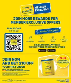 SipnSave catalogue Page 4: more rewards MEMBER EXCLUSIVE JOIN MORE REWARDS FOR MEMBER EXCLUSIVE OFFERS SCAN TO JOIN IT'S
