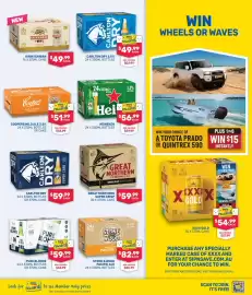 SipnSave catalogue Page 7: Heineken 24 x 330ml bottles €56,99, Great Northern Super Crisp €59,99