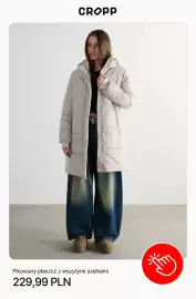 Cropp gazetka tydzień 43 Strona 10: Pikowany płaszcz z wszytymi szelkami Cropp €229,99