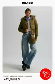 Cropp gazetka tydzień 43 Strona 5: Kurtka z odpinanym kapturem i futerkiem Cropp €249,99