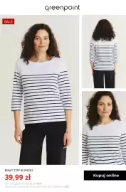 Greenpoint gazetka tydzień 43 Strona 4: Biały top w paski Greenpoint €39,99