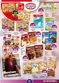DUO-TES gazetka Strona 21: Soda Oczyszczona Dr.Oetker €3,49, Dr.Oetker Ciasto Czekoladowe €8,99
