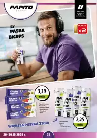 DUO-TES gazetka Strona 38: Papito Energy Drink €2,25, Fajny Wafel by Papito bez cukru €3,19