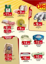 Volantino Orsini Market Pagina 6: Salame filzetta Fiorucci €9,50, Asiago Monti Trentini €9,90