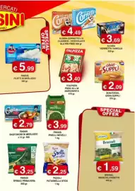 Volantino Orsini Market Pagina 9: Findus Spinaci Primavera €3,25, Capitan Findus bastoncini di merluzzo €2,79