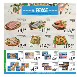 Volantino Maxi Coal Pagina 10: Burger di salmone con limone e aneto Findus €4,49, Burger merluzzo/nasello Findus €3,49