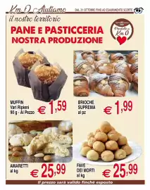 Volantino Centro Oceano Pagina 16: Brioche Suprema €1,99, Fave dei Morti €25,99