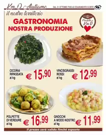 Volantino Centro Oceano Pagina 18: Cicoria ripassata €15,90, Gnocchi a modo nostro €11,99