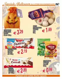 Volantino Centro Oceano Pagina 36: Kinder Bueno Classico €2,19, Occhi Horrorween Walcor €1,69