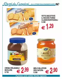 Volantino Centro Oceano Pagina 41: Miele Millefiori Idea Natura €2,90, Fior di Nocciola crema bicolore Gandola €2,99