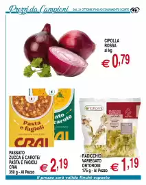Volantino Centro Oceano Pagina 9: Radicchio variegato OrtoRomi €1,19, Passato zucca e carote/ pasta e fagioli Crai €2,19