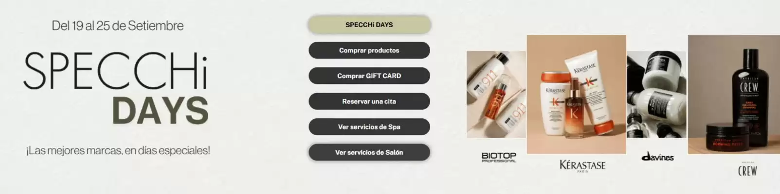 Specchi (válido hasta 27-10)