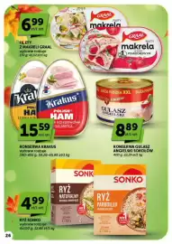 Groszek gazetka | Supermarket Strona 26: Ryż Sonko wybrane rodzaje €4,99, Konserwa Krakus €15,59