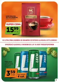 Groszek gazetka | Supermarket Strona 3: Piwo Lech €3,59, Kawa Mielona MK CAFÉ Premium €15,99
