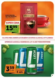 Groszek gazetka | Supermarket Strona 3: Piwo Lech €3,59, Kawa Mielona MK CAFÉ Premium €15,99