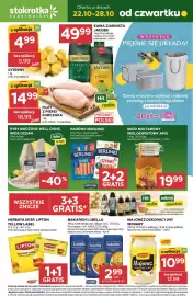 Stokrotka gazetka tydzień 43 Strona 1: Ryby Mrożone Well Done, Wide Ocean, Makaron Lubella €2,99