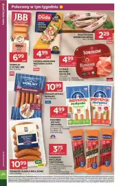 Stokrotka gazetka tydzień 43 Strona 20: Serdelki z szynki JBB €6,99, Pasztetowa Drobiowa Duda €2,29