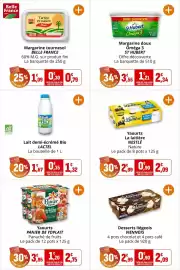 Catalogue Coccinelle Supermarché page 11: Belle France Margarine tournesol €1,09, LACTEL Lait demi-écrémé Bio €1,32
