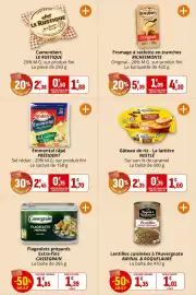 Catalogue Coccinelle Supermarché page 16: LE RUSTIQUE Camembert €1,88, RICHESMONTs Fromage à raclette en tranches €4,30