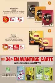 Catalogue Coccinelle Supermarché page 19: SENSEO Dosette café €4,84, Lipton Thé noir €2,05
