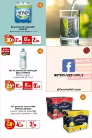 Catalogue Coccinelle Supermarché page 29: THONON Eau minérale naturelle €2,04, Belle France Eau de source de montagne €0,29