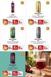 Catalogue Coccinelle Supermarché page 32: 8.6 Bière blonde €1,07, 8.6 Cherry €1,39