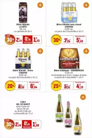 Catalogue Coccinelle Supermarché page 33: LA BÊTE Bière blonde €1,55, Corona Bière blonde sans alcool €5,50