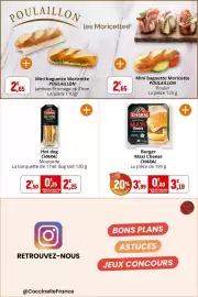 Catalogue Coccinelle Supermarché page 7: CHARAL Burger Maxi Cheese €3,19, CHARAL Hot dog €2,25