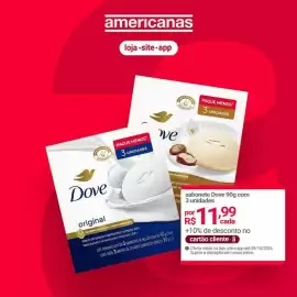 Encarte Lojas Americanas semana 43 Página 1: Dove - sabonete €11,99