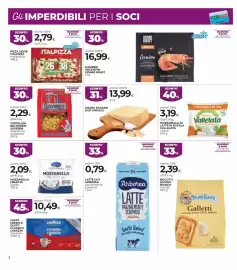 Volantino Unicoop Etruria Pagina 2: Grana Padano DOP Virgilio €13,99, Tortellini Bolognesi Soverini €2,29