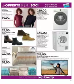 Volantino Unicoop Etruria Pagina 25: Polacchino uomo o donna Carrera €29,90, Asciugatrice a pompa di calore Indesit €349,00