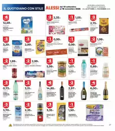 Volantino Unicoop Etruria Pagina 27: Vini Veneto IGT Maschio €3,15, Spumante Freschello Extra Dry Blanc de Blancs €2,97