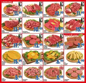 Volantino DEM Pagina 4: Hamburger di bovino adulto €12,99, Petto di pollo a fette panato €8,99