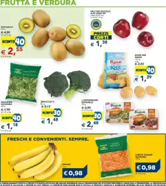 Volantino Esselunga Pagina 9: Banane €0,98, Kiwi Giallo €2,55