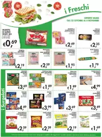 Volantino Superstore Coal Pagina 9: Fish Bar Findus €4,49, Teneroni Prosciutto Cotto con Mozzarella €2,19
