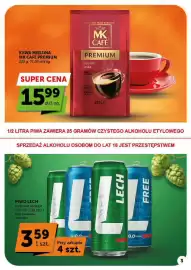 ABC gazetka | Supermarket Strona 3: Piwo Lech €3,59, Kawa mielona MK Café Premium €15,99