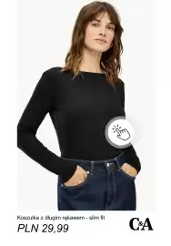 C&A gazetka tydzień 43 Strona 13: Koszulka z długim rękawem - slim fit C & A €29,99