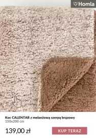 Homla gazetka Strona 3: Koc Calentar z melanżową szerpą brązowy 150x200 cm Homla €139,00