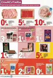Folheto E.Leclerc semana 43 Página 10: Chourico alentejano damatta €3,29, Chouriço de carne corrente dilop €5,89