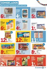 Folheto E.Leclerc semana 43 Página 15: Mimos de Pescada do Cabo Pescanova €12,29, Douradinhos de peixe iglo €8,99