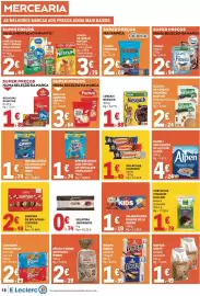 Folheto E.Leclerc semana 43 Página 16: Cereais nesquik €1,88, Bolachas digestive vieira €1,89