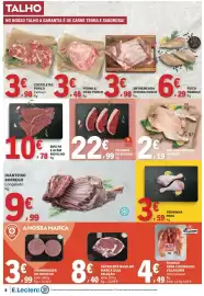 Folheto E.Leclerc semana 43 Página 6: Picanha de bovino américa do sul €22,99, Galinha grande inteira €2,19