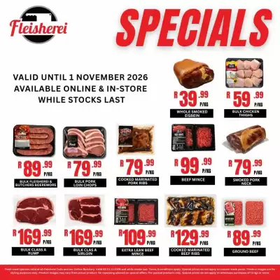 Fleisherei (valid until 1-11)