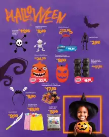 Catálogo Supermercados Savegnago Página 10: Balde caldeirão halloween com 6 unidades €16,50, Arco halloween 4 €11,50