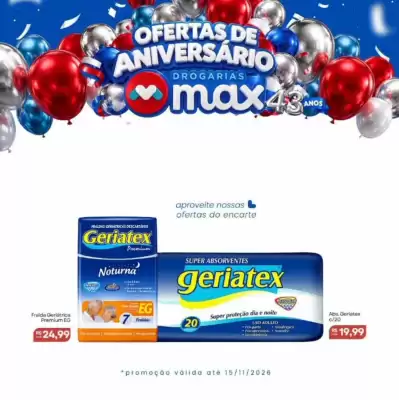 Drogarias Max (válido até 17-11)